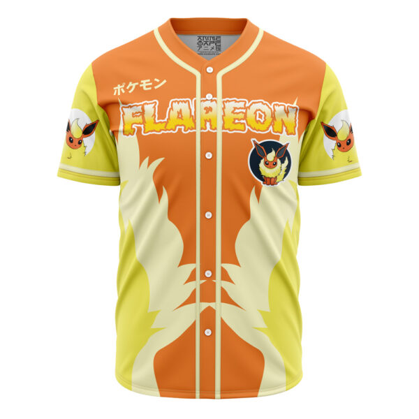 Maillot de baseball Pyroli Évolution d'Évoli Pokémon