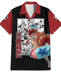 Chemise hawaïenne Franky One Piece style manga