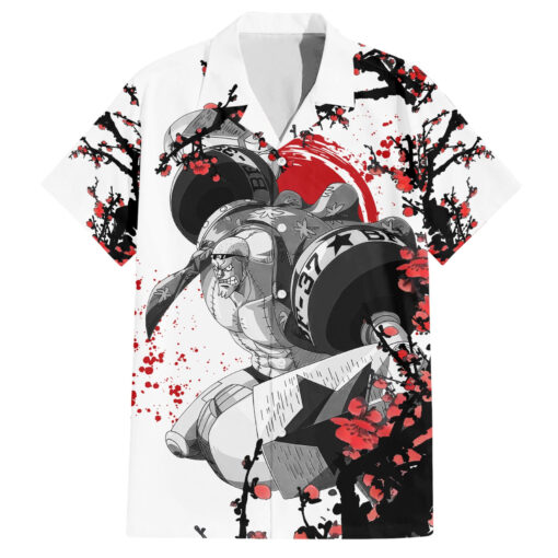 Chemise hawaïenne Franky One Piece style manga japonais