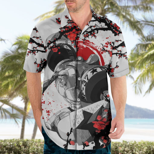 Chemise hawaïenne Franky One Piece style manga japonais – Image 3