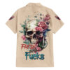 Chemise hawaïenne Crâne aquarelle "Fresh Out Of F"