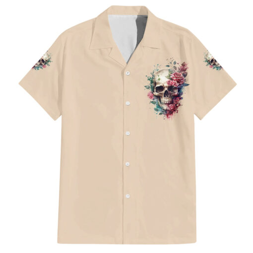 Chemise hawaïenne Crâne aquarelle "Fresh Out Of F" – Image 2