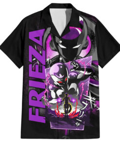 Chemise hawaïenne Freezer Dragon Ball style texte manga