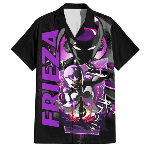 Chemise hawaïenne Freezer Dragon Ball style texte manga