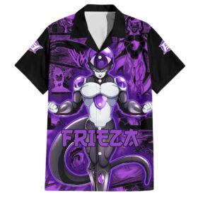 Chemise hawaïenne Freezer Dragon Ball motif manga