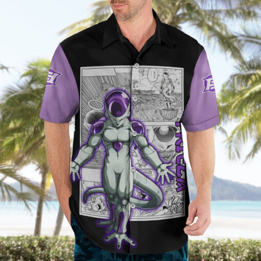 Chemise hawaïenne Freezer style manga japonais – Image 3