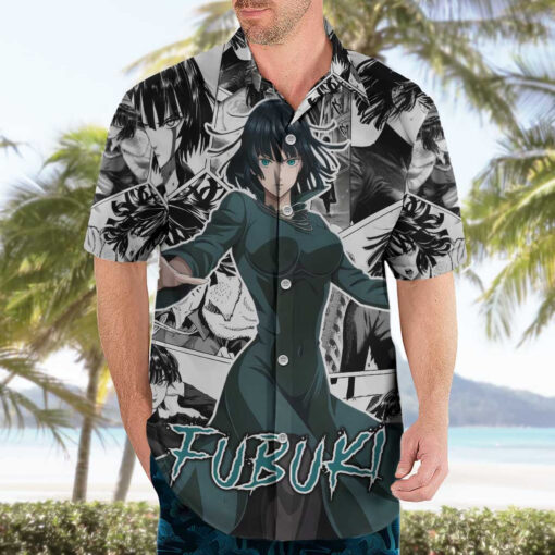 Chemise hawaïenne Fubuki One Punch Man style manga – Image 3