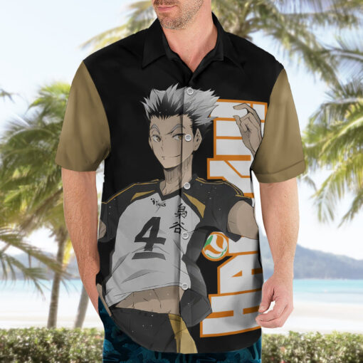 Chemise hawaïenne Kotaro Bokuto Fukurodani Haikyuu – Image 3