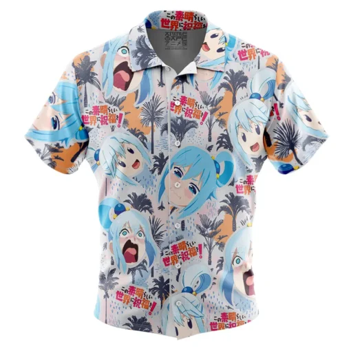 Chemise hawaïenne Visage Drôle Aqua Konosuba