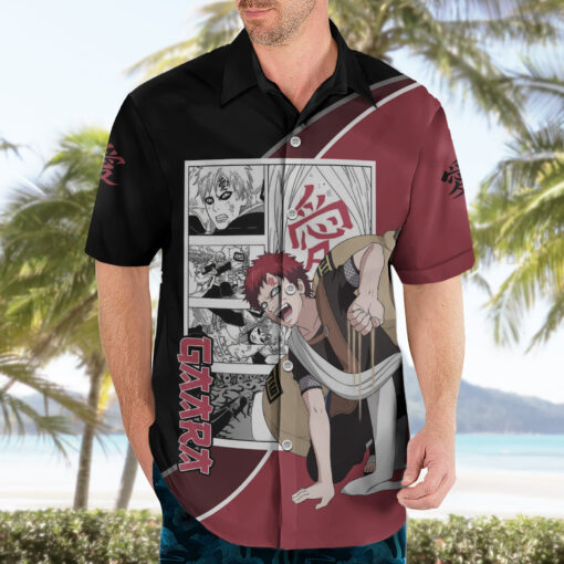 Chemise hawaïenne Gaara style manga – Image 3