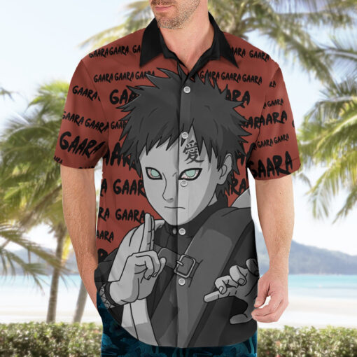 Chemise hawaïenne Gaara style manga – Image 3