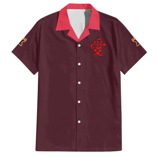 Chemise hawaïenne Gaara V2 Naruto style japonais