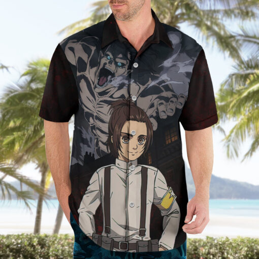 Chemise hawaïenne Gabi Braun L’Attaque des Titans – Image 3