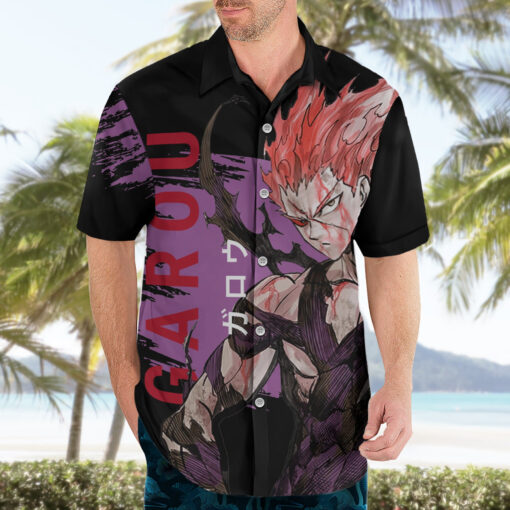 Chemise hawaïenne Garou One Punch Man – Image 3
