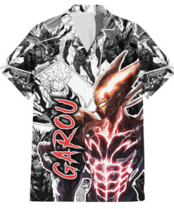 Chemise hawaïenne Garou One Punch Man style manga