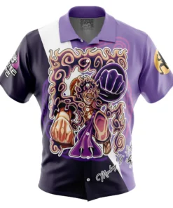 Chemise hawaïenne Luffy Gear 5 Éveil
