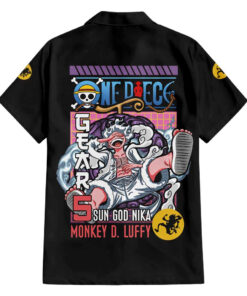 Chemise hawaïenne Luffy Gear 5 One Piece V2