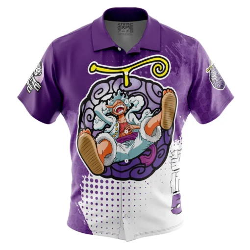 Chemise hawaïenne Luffy Gear 5 V4
