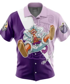 Chemise hawaïenne Luffy Gear 5 V5