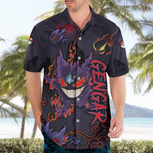 Chemise hawaïenne Ectoplasma Pokémon – Image 3