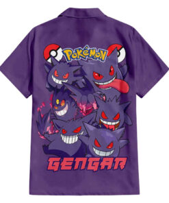 Chemise hawaïenne Ectoplasma Pokémon V4