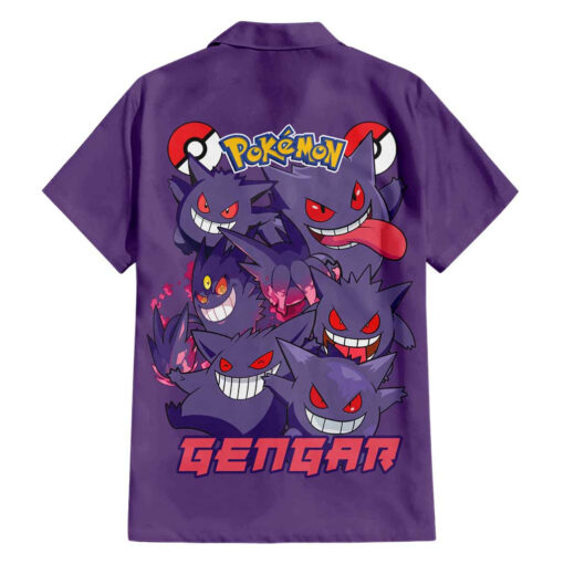 Chemise hawaïenne Ectoplasma Pokémon V4