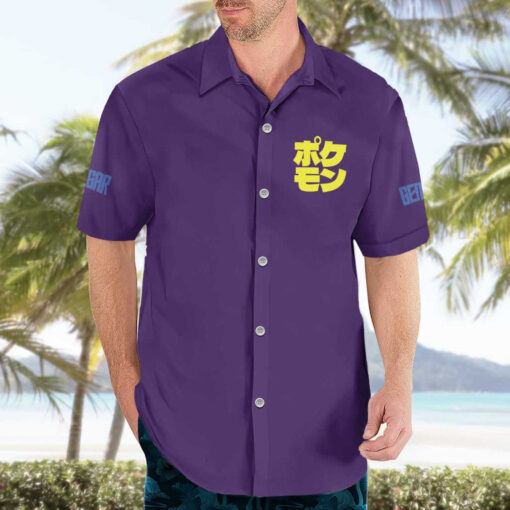Chemise hawaïenne Ectoplasma Pokémon V5 – Image 3