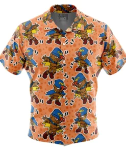 Chemise hawaïenne Geno Mario Bros