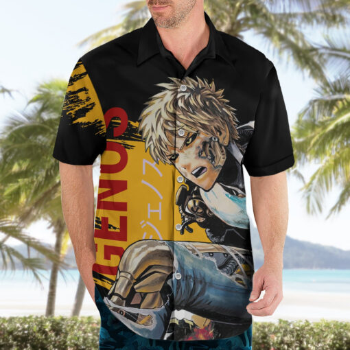 Chemise hawaïenne Genos One Punch Man – Image 3