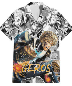 Chemise hawaïenne Genos One Punch Man style manga