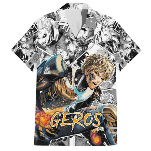 Chemise hawaïenne Genos One Punch Man style manga
