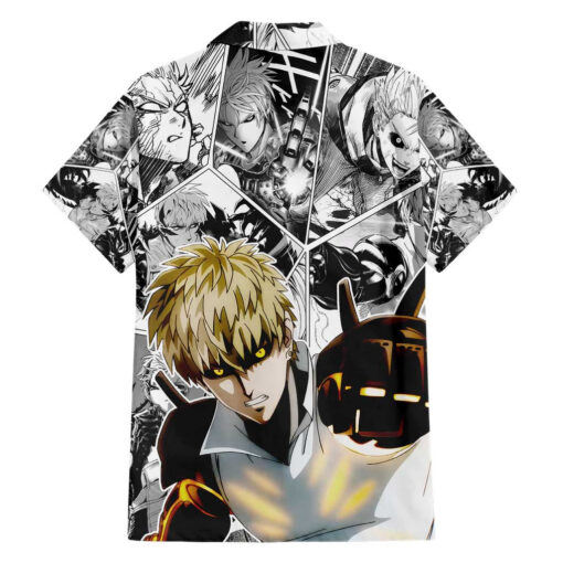 Chemise hawaïenne Genos One Punch Man style manga – Image 2