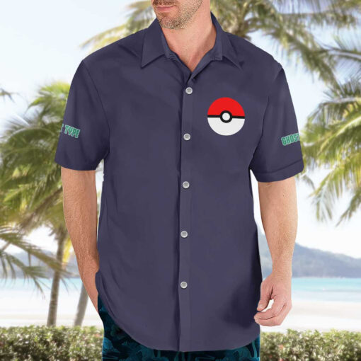 Chemise hawaïenne Pokémon type Spectre – Image 3
