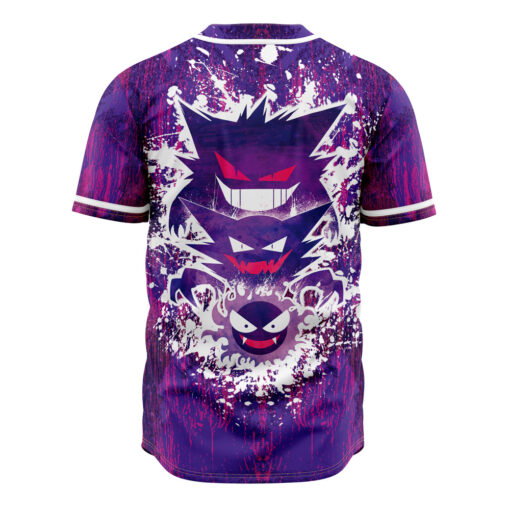 Maillot de baseball Évolution Fantomatique Psychédélique Fantominus Spectrum Ectoplasma Pokémon – Image 2