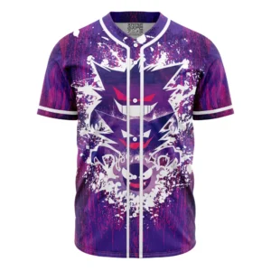 Maillot de baseball Évolution Fantomatique Psychédélique Fantominus Spectrum Ectoplasma Pokémon