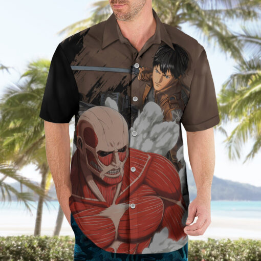 Chemise hawaïenne Titan Géant L’Attaque des Titans – Image 3