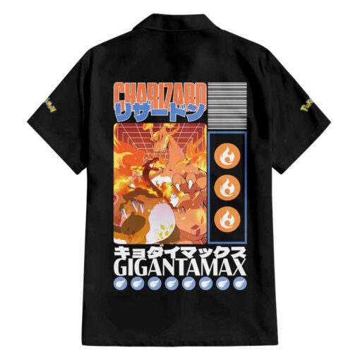Chemise hawaïenne Dracaufeu Gigamax Pokémon style japonais – Image 2