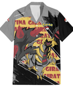 Chemise hawaïenne Giratina Pokémon style grunge