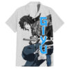 Chemise hawaïenne Giyu Demon Slayer style japonais