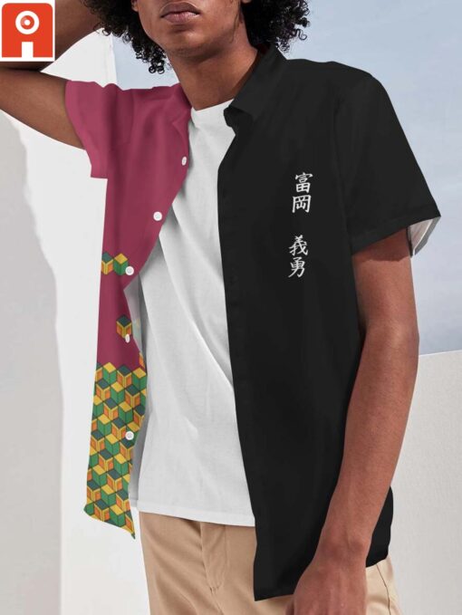 Chemise hawaïenne Giyu style mode – Image 2