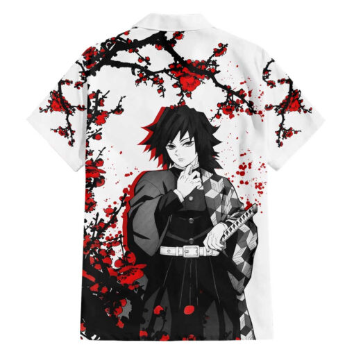 Chemise hawaïenne Giyu Tomioka Demon Slayer style japonais – Image 2