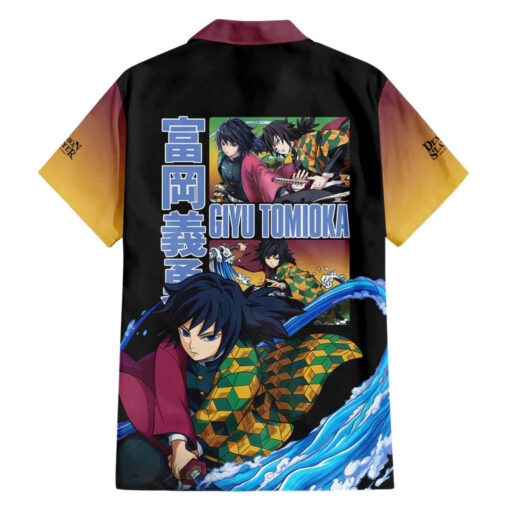 Chemise hawaïenne Giyu Tomioka Demon Slayer V2