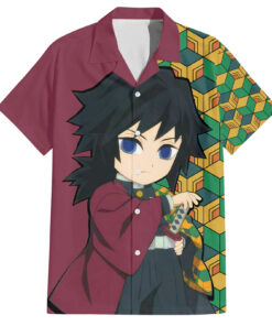 Chemise hawaïenne Giyuu Demon Slayer amusante