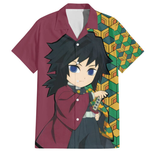 Chemise hawaïenne Giyuu Demon Slayer amusante