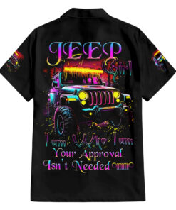 Chemise hawaïenne Jeep lumineuse "Je suis moi-même"