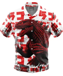 Chemise hawaïenne Godzilla