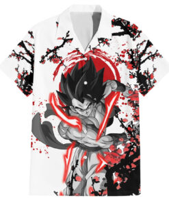 Chemise hawaïenne Gogeta Dragon Ball style japonais