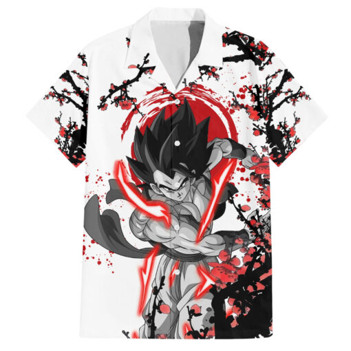 Chemise hawaïenne Gogeta Dragon Ball style japonais
