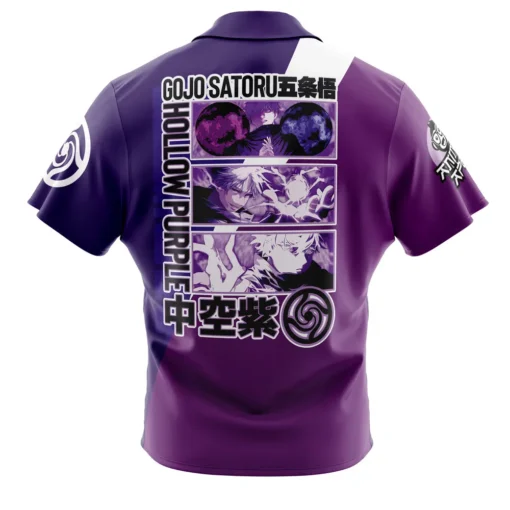Chemise hawaïenne Gojo Satoru “Hollow Purple” Jujutsu Kaisen – Image 2