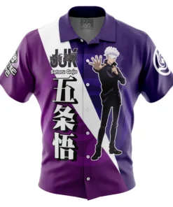 Chemise hawaïenne Gojo Satoru “Hollow Purple” Jujutsu Kaisen